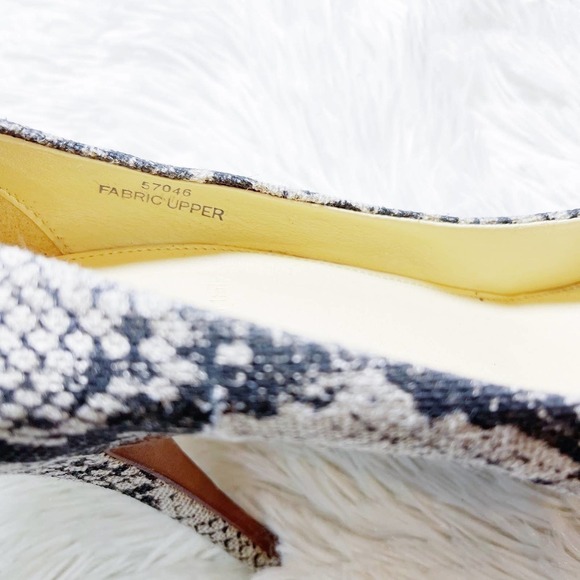 J. Crew Snakeprint Canvas Heels Round Toe Multi SZ10 - Picture 4 of 8
